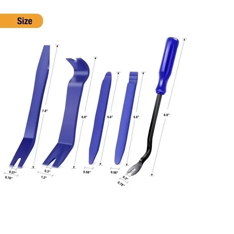 Auto Trim Removal Tools – Pry Bar Kit for Car Interior Dashboard Repair