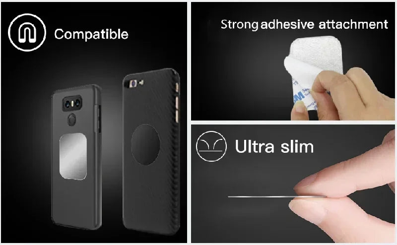 Metal Adhesive Plates – Replacement Iron Discs for Magnetic Phone Car Mounts