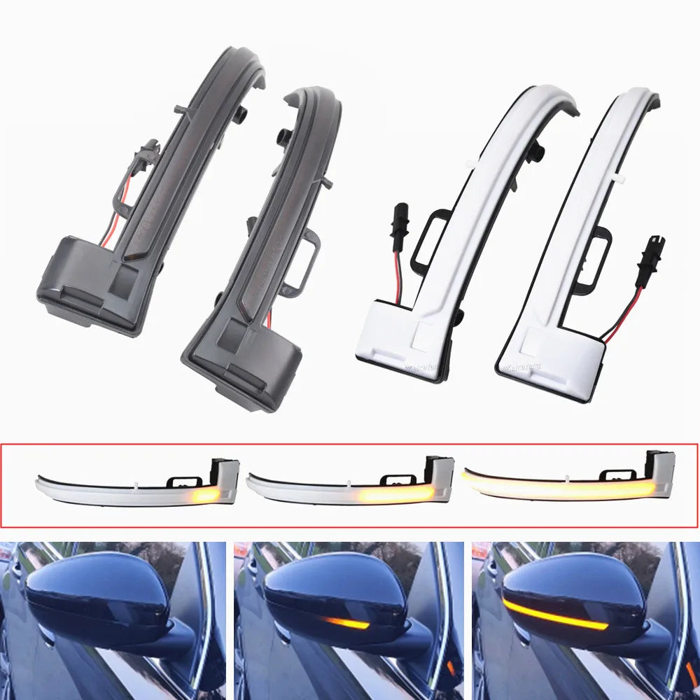 Dynamic LED Side Mirror Indicators – Sequential Turn Signals for Peugeot 308