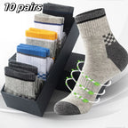 Cotton Mid-calf Socks – Solid Colour Daily Wear for Men