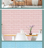 3D Self-Adhesive Brick Wallpaper – Peel and Stick Decor for Home DIY Projects