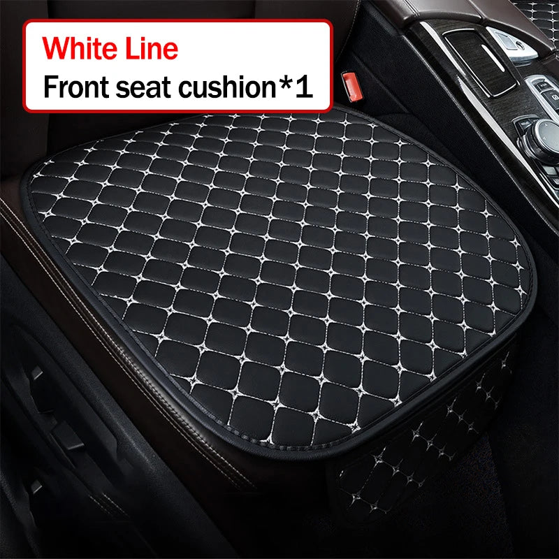 Universal PU Leather Car Seat Cover – Minimalist Soft Cushion for Auto Interior