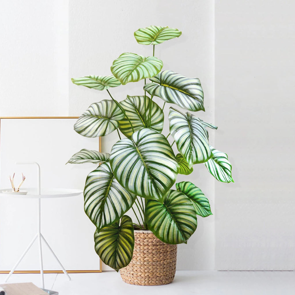 Artificial Tropical Leaf Plant – 60-103cm Potted Faux Greenery for Home Decor