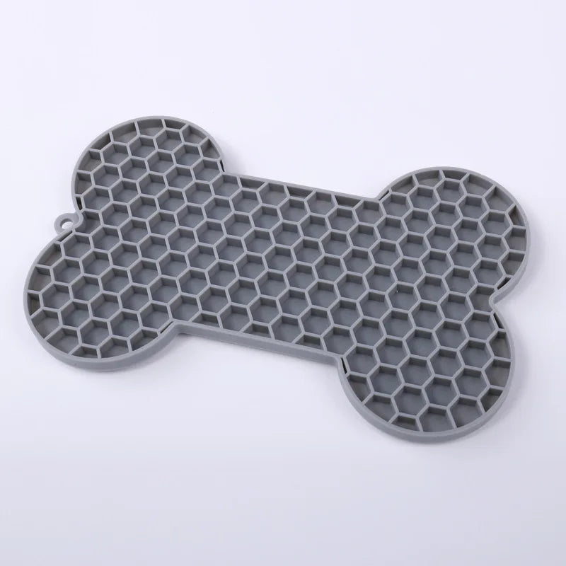 Silicone Slow Feeder Mat – Anti-Choking Pet Licking Bowl for Bath and Grooming