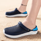 Thick Sole Beach Sandals – Waterproof Anti-Slip Footwear for Men and Women