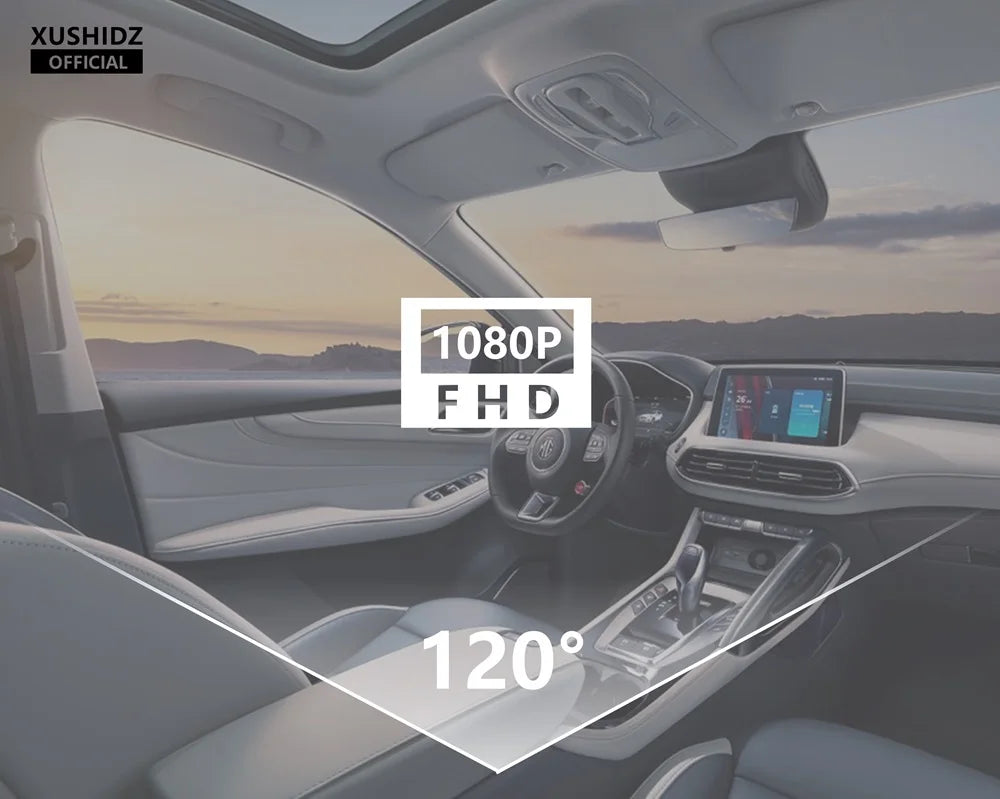 Dual Channel Dash Camera – Full HD 1080P Night Vision for Vehicle Security