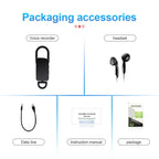 Mini Keychain Voice Recorder – Portable Digital Dictaphone for Meetings and Lectures