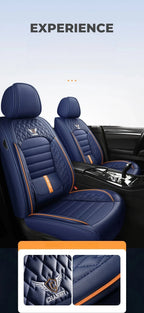 Full-Wrap Leather Car Seat Covers – Durable Universal Fit for All-Season Driving