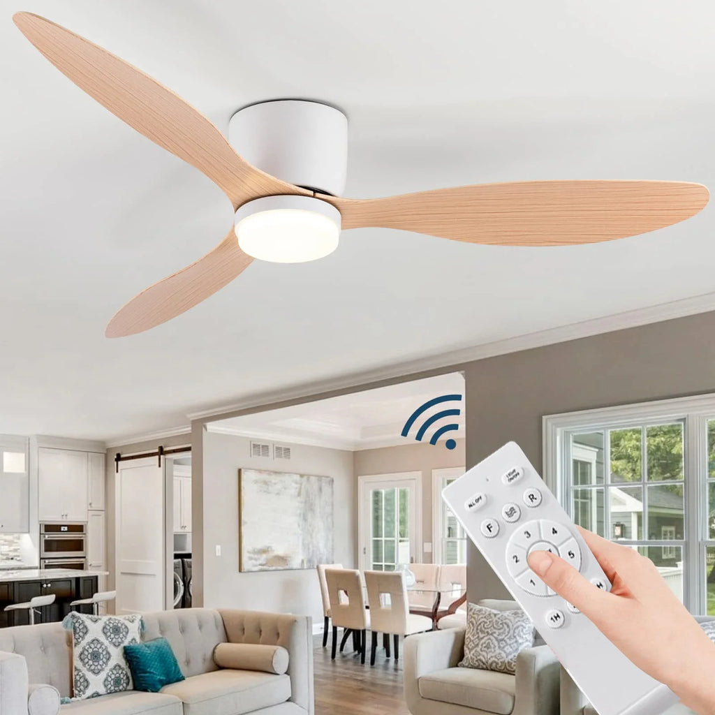 Modern LED Ceiling Fan – 42 52 Inch DC Motor for Nordic Home Lighting