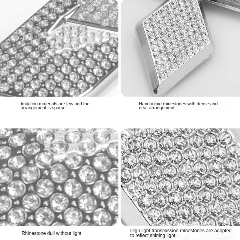 Crystal Steering Wheel Emblem – Diamond Sticker for Mercedes Benz Accessories