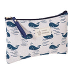 Small Canvas Makeup Bag – Portable Cosmetic Organizer for Travel Toiletry