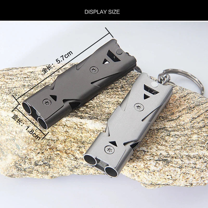 Emergency Survival Whistle – 180dB Aluminum Alloy for Outdoor Camping