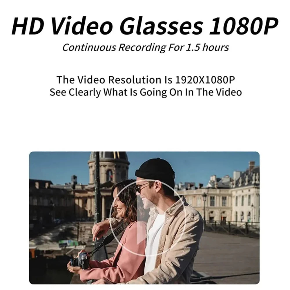 HD Mini Glasses Camera – Wearable Video Recorder for Outdoor Sports