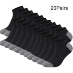 Color Block Boat Socks – Breathable Low Cut Ankle Socks for Men