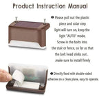 Waterproof Solar LED Deck Lights – Outdoor Step Lamps for Garden Patio Decor