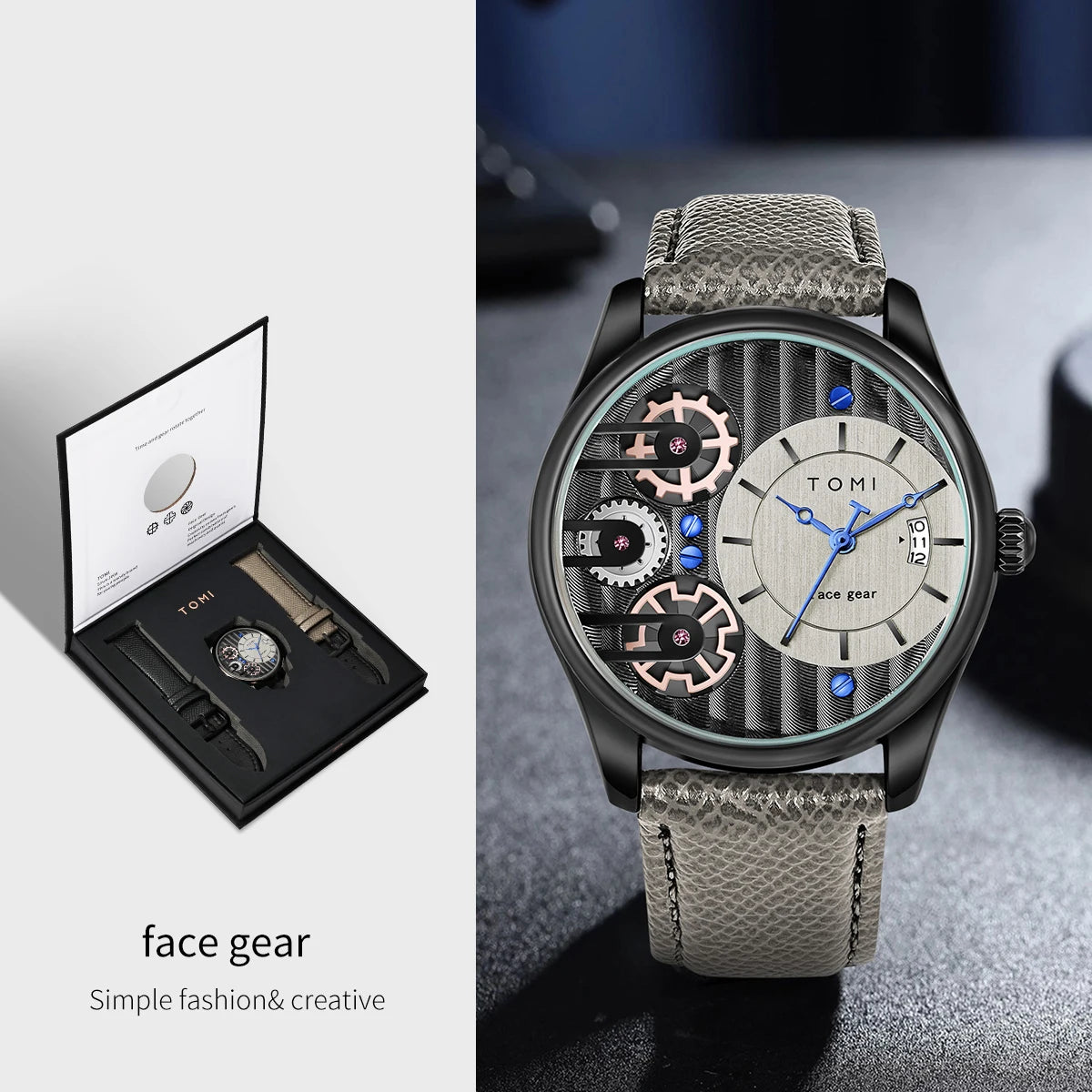 Quartz Men's Wristwatch – Luxury Minimalist Business Gift for Anniversaries