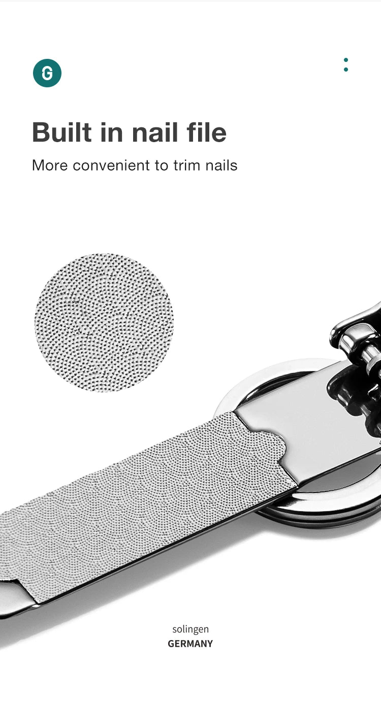 Stainless Steel Nail Clippers – Ultra-Thin Collapsible for Travel Manicure