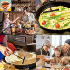 Stainless Steel Crepe Spreader and Spatula Kit – Cooking Tools for Pancakes