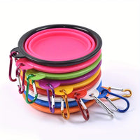 Portable Silicone Folding Dog Bowl – Travel Food and Water for Outdoor