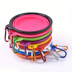 Portable Silicone Folding Dog Bowl – Travel Food and Water for Outdoor