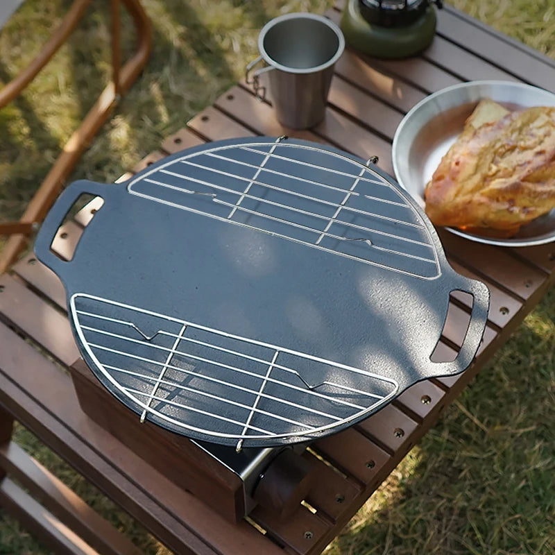 Stainless Steel Barbecue Steam Rack – Anti-Scorching Grill for Outdoor Camping
