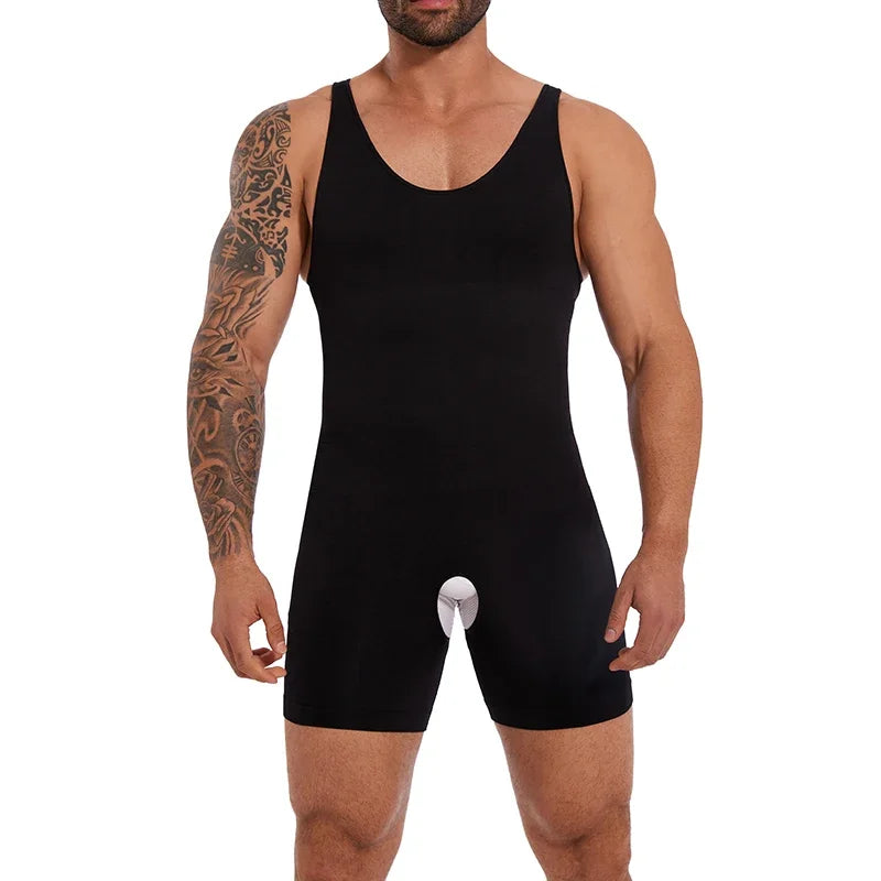 Compression Bodysuit – Slimming Tummy Control Vest for Men Body Shaping