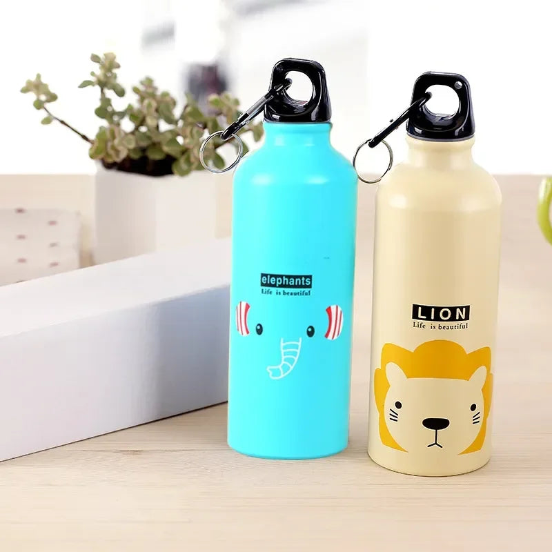 Insulated Stainless Steel Cartoon Mug – Kids Water Bottle for School Sports
