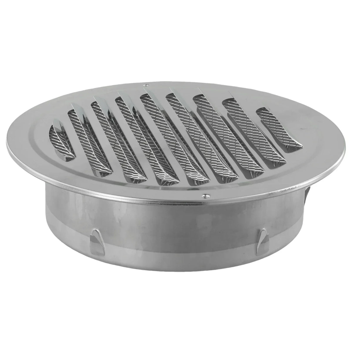 Stainless Steel Round Vent Grille – 70-300mm External Wall Duct for Ventilation