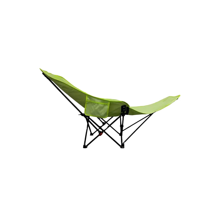 Portable Folding Camping Chair – Reclining Outdoor Seat with Leg Support