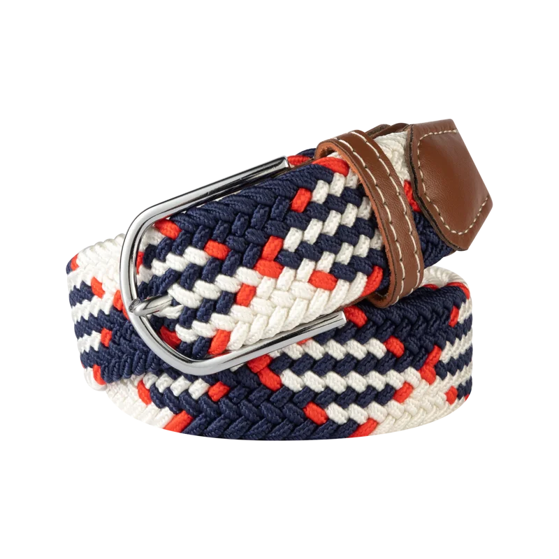 Woven Elastic Canvas Belt – Stretch Braided Buckle Strap for Casual Jeans