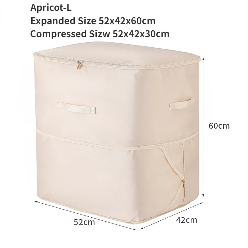 Large Compression Storage Bag – Space Saving Quilt Organizer for Closet