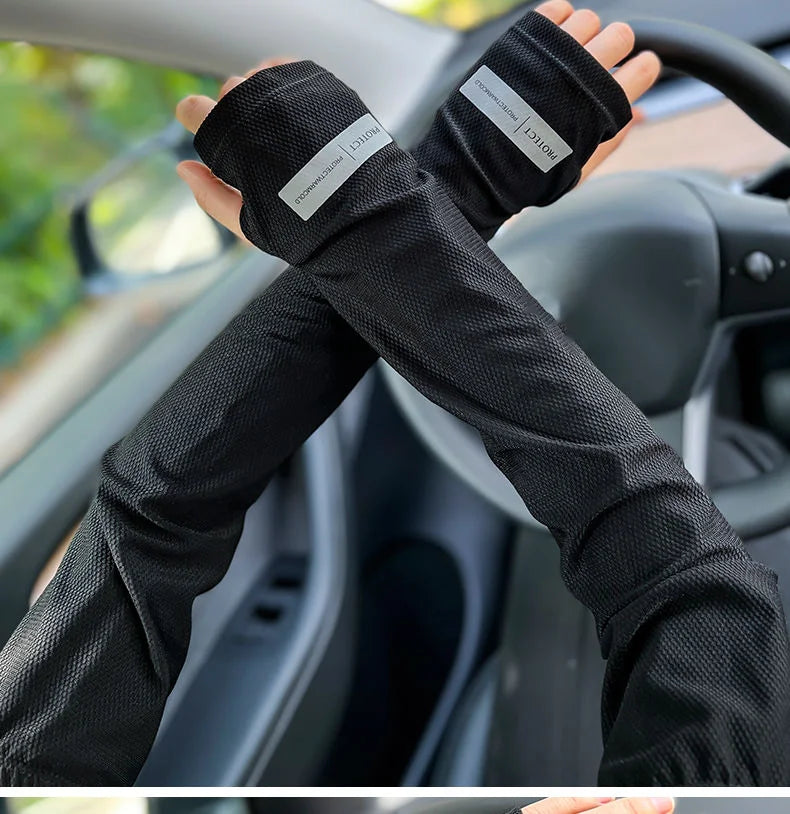 Large UV Sun Protection Sleeves – Breathable Arm Covers for Outdoor Sports