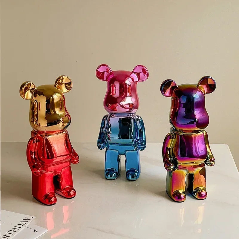 Ceramic Bear Figurine – Aesthetic Luxury Sculpture for Modern Home Decor