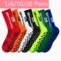 Non-Slip Silicone Grip Sports Socks – Mid-Calf Athletic Gear for Football Yoga