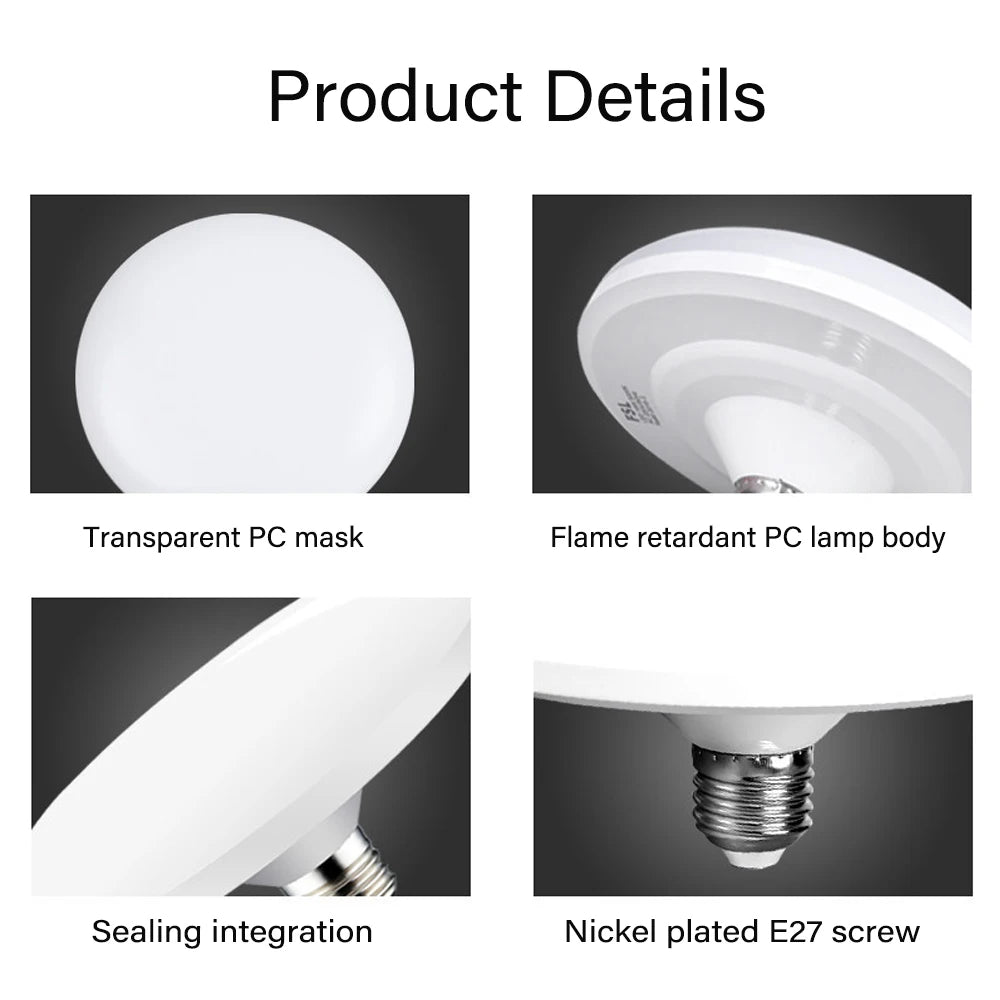 LED Flying Saucer Bulb – Energy Saving E27 Lamp for Indoor Home Lighting