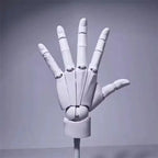 Articulated Wooden Hand Model – Posable Sketching Figurine for Artists