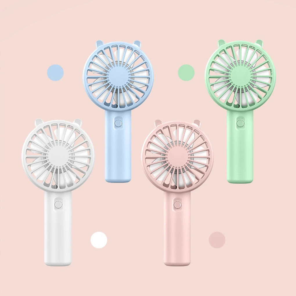Portable USB Rechargeable Handheld Fan – Compact Desk Cooler for Travel Office