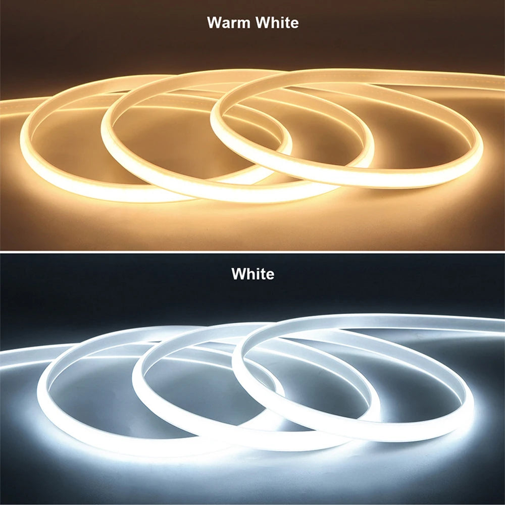 Waterproof COB LED Strip – Flexible High Brightness Ribbon for Home Lighting