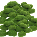 Artificial Foam Moss Stones – Decorative Green Rocks for Micro Landscapes