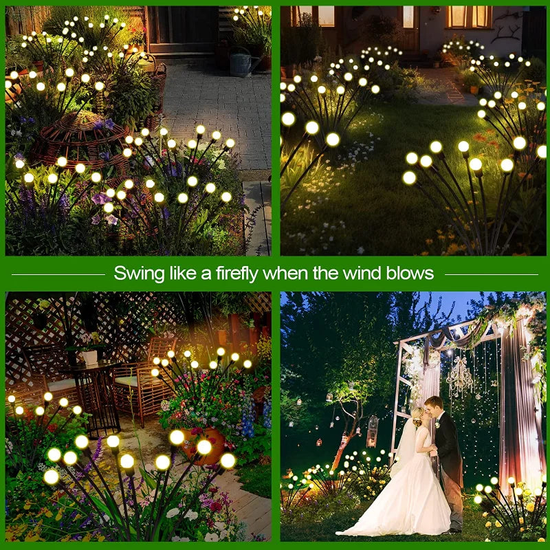 Starburst Solar Firefly Lights – Waterproof LED Lamps for Garden Path Decor
