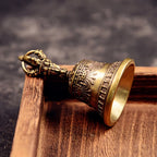 Antique Bronze Bell Pendant – Small Copper Craft for Jewelry Decoration
