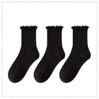 Ruffled Cotton Ankle Socks – Kawaii Lolita Accessories for Women