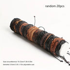 Braided Leather Bead Bracelets – Ethnic Tribal Wristbands for Men Women
