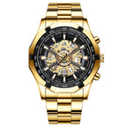 Stainless Steel Quartz Watch – Waterproof Luminous Calendar for Business Men
