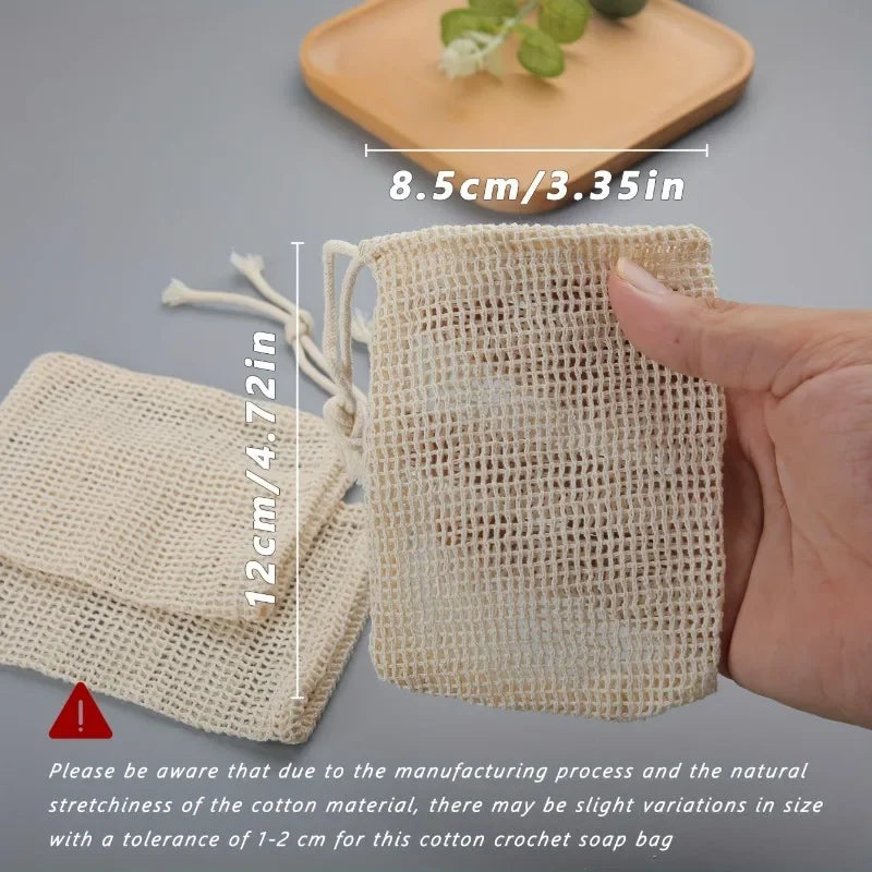 Mesh Soap Saver Bag – Reusable Exfoliating Pouch for Shower and Travel