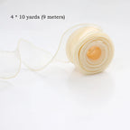 Chiffon Silk Ribbon – 10 Yard Organza Fabric for Wedding Decor and Crafting