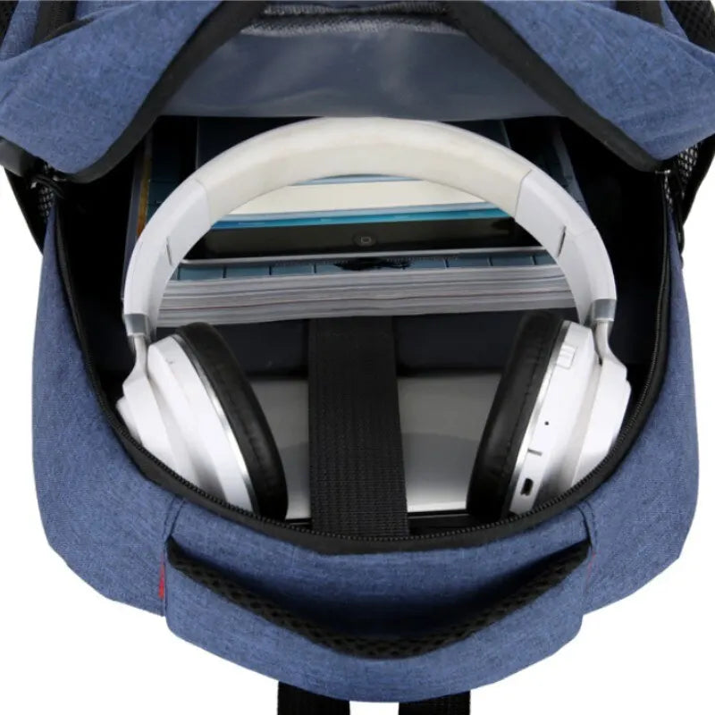 Large Capacity Laptop Backpack – Unisex Minimalist Travel Bag for Students