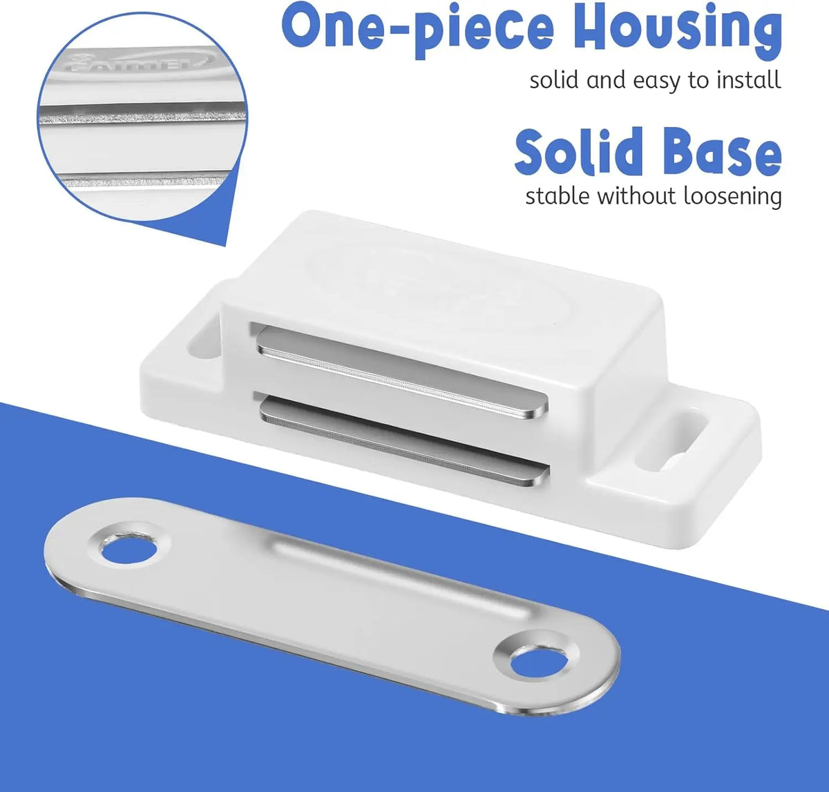 Magnetic Cabinet Door Catches – Small Furniture Hardware for Kitchen Closets