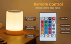 Smart RGB Touch Bedside Lamp – USB Rechargeable Night Light for Bedroom Decor