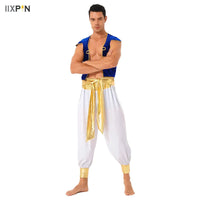Arabian Prince Costume – Men’s Aladdin Cosplay Outfit for Halloween